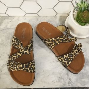 Leopard print sandels